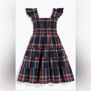 Hill House Kids Plaid nap Dress 9/10 Red Blue perfect condition smoke pet free